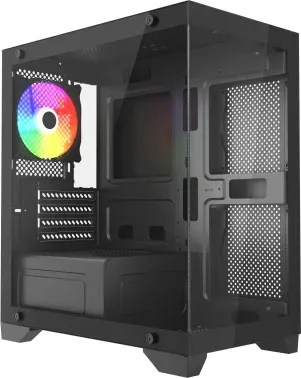 Корпус Accord ACC-350-02B черный без БП mATX 7x120mm 1xUSB2.0 1xUSB3.0 audio bott PSU - фото 6