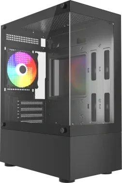 Корпус Accord ACC-285-02B черный без БП mATX 5x120mm 1xUSB2.0 1xUSB3.0 audio - фото 6