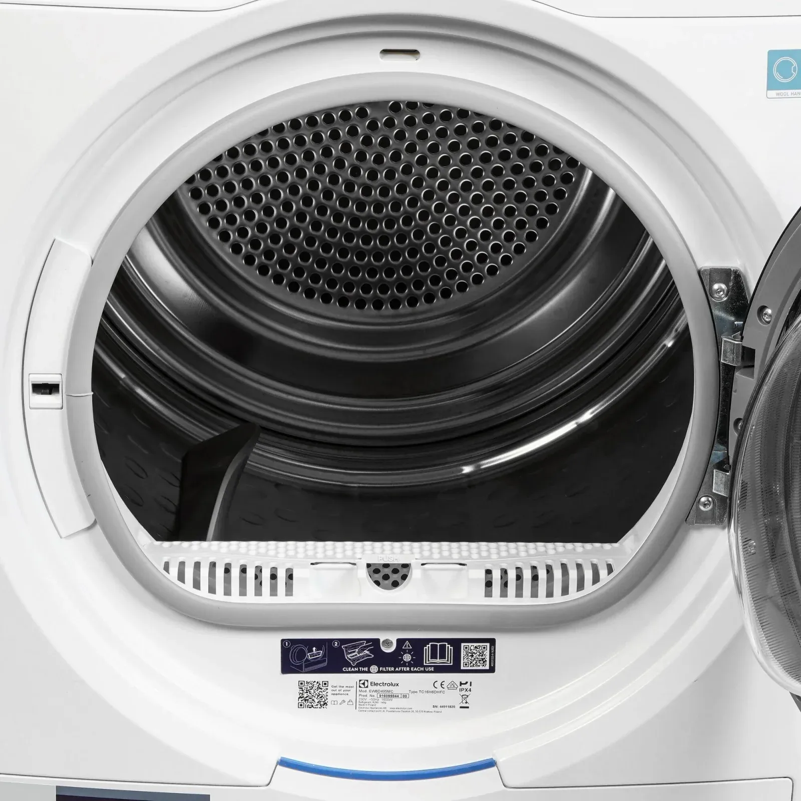 Сушильная машина Electrolux EW8D495MC пан.англ. макс.загр.:9кг белый - фото 6
