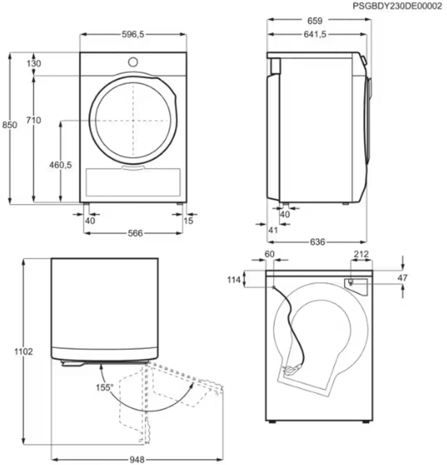 Сушильная машина Electrolux EW9D587KCE пан.англ. макс.загр.:8кг белый - фото 4
