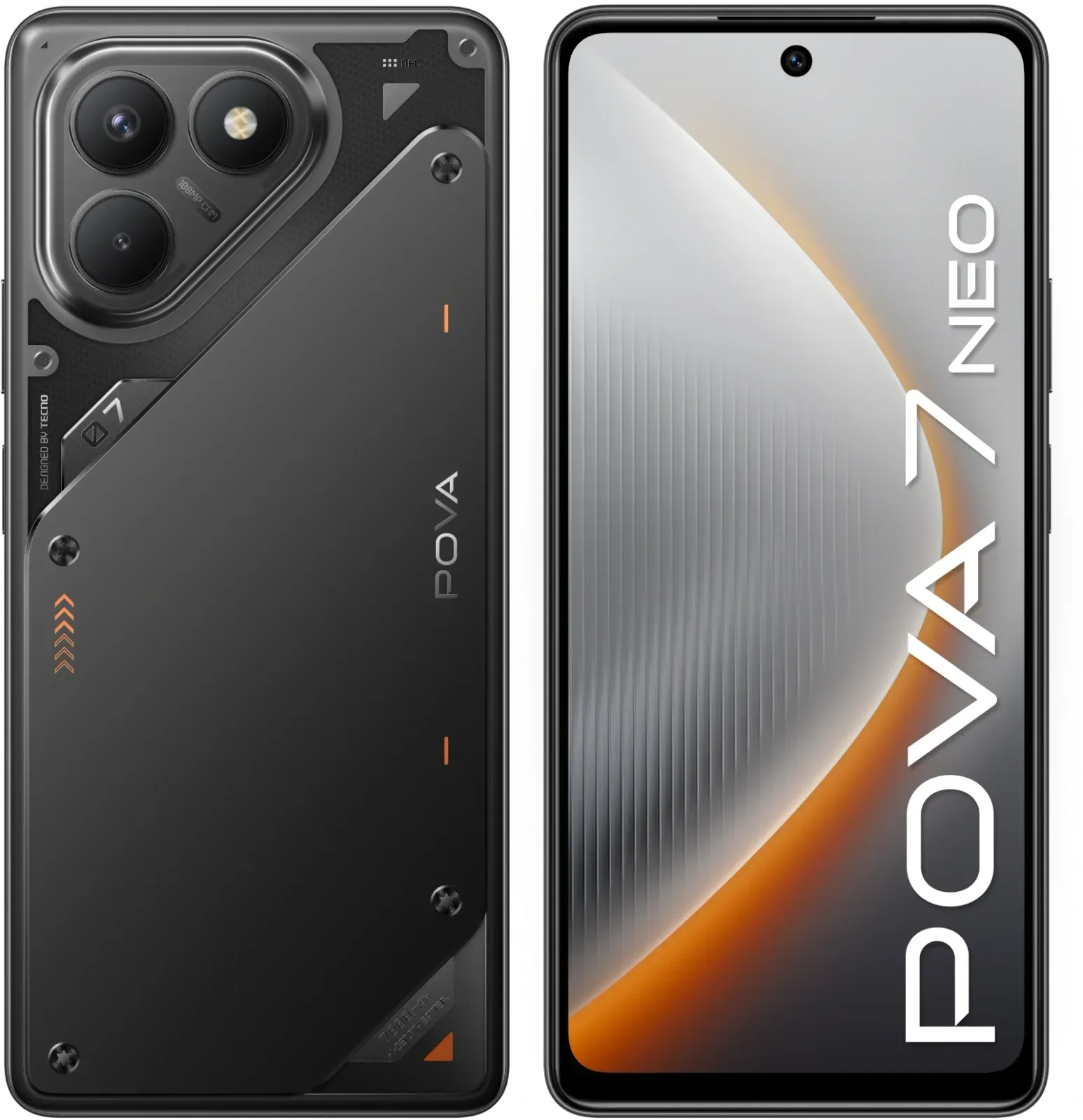 Смартфон Tecno Pova 7 Neo 256Gb 8Gb черный моноблок 3G 4G 2Sim 6.8 1080x2460 Android 14 108Mpix 802.11 a/b/g/n/ac NFC GPS GSM900/1800 Protect FM - фото 8