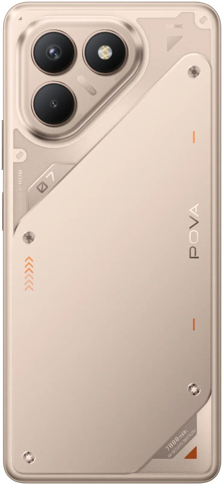 Смартфон Tecno Pova 7 Neo 256Gb 8Gb титановый моноблок 3G 4G 2Sim 6.8 1080x2460 Android 14 108Mpix 802.11 a/b/g/n/ac NFC GPS GSM900/1800 Protect FM - фото 2