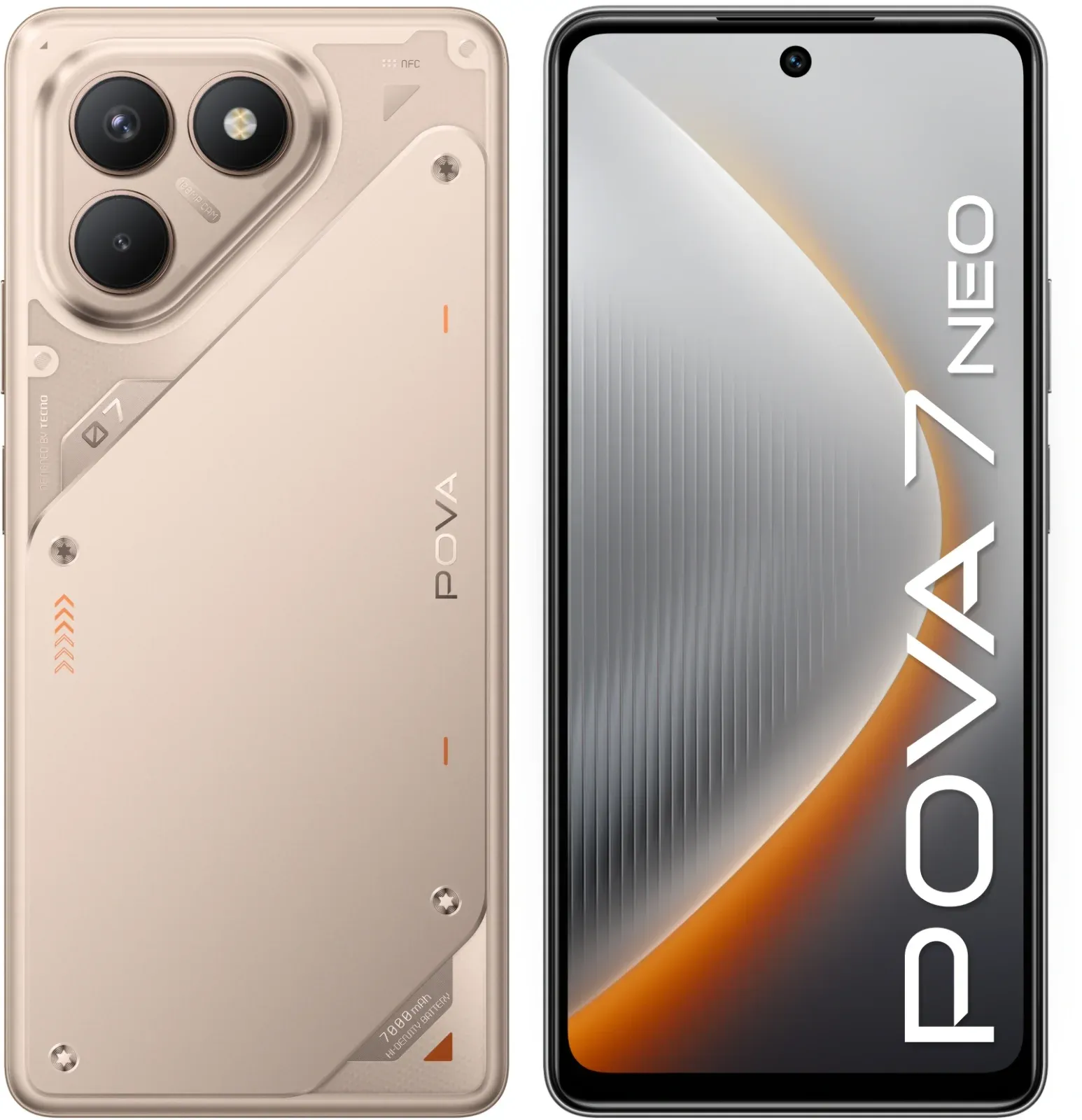 Смартфон Tecno Pova 7 Neo 256Gb 8Gb титановый моноблок 3G 4G 2Sim 6.8 1080x2460 Android 14 108Mpix 802.11 a/b/g/n/ac NFC GPS GSM900/1800 Protect FM - фото 8