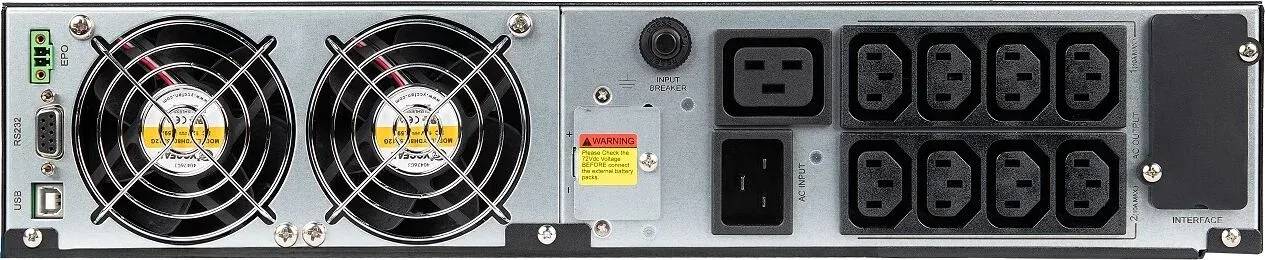 Источник бесперебойного питания Smartwatt IEC 2kVA L 2000Вт 2000ВА черный без батареи - фото 3