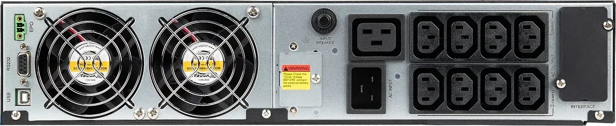 Источник бесперебойного питания Smartwatt IEC 3kVA 3000Вт 3000ВА черный - фото 2