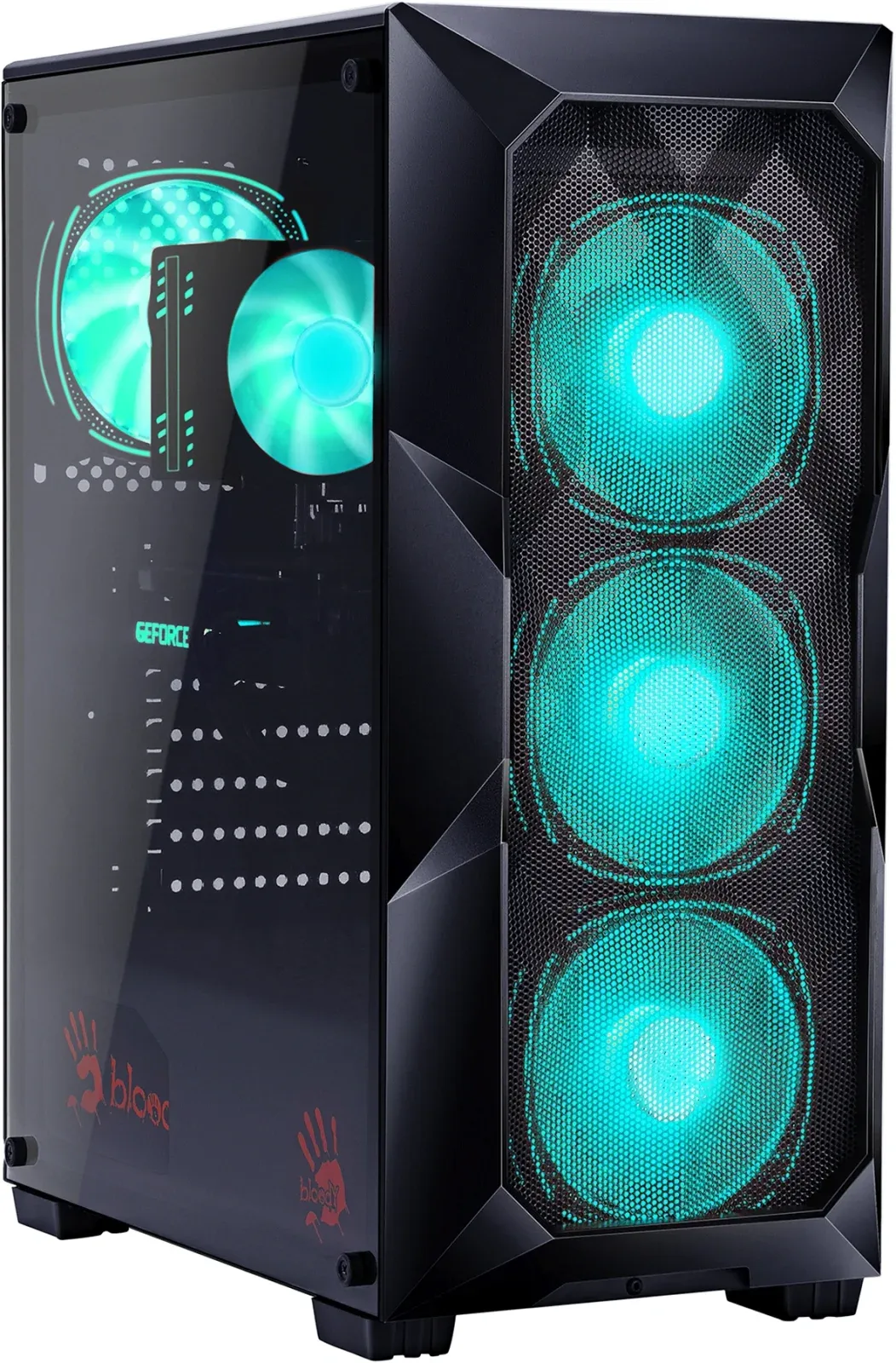 ПК Bloody BD-PC RB55C1 MT Ryzen 5 5600X 3.7 32Gb SSD1Tb RTX4060 8Gb Windows 11 Home GbitEth 500W черный RUS 2107186 - фото 3