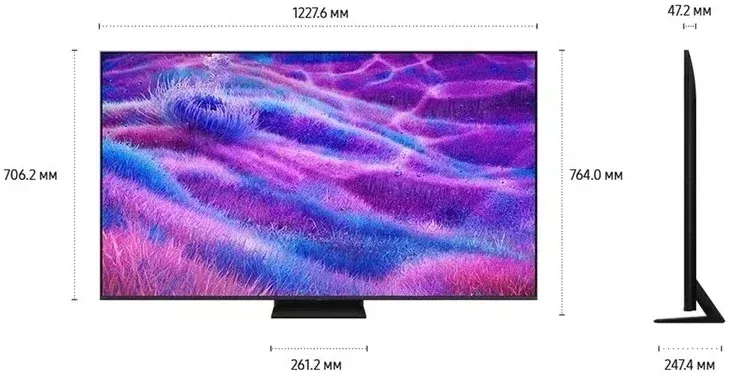 Телевизор QLED Samsung 55 QE55QN80FAUXRU Series 9 черный титан/черный 4K Ultra HD 120Hz DVB-T2 DVB-C DVB-S2 USB WiFi Smart TV - фото 7