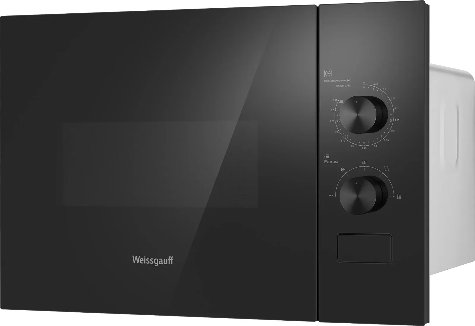 Микроволновая печь Weissgauff HMT-456 20л. 600Вт черный встраиваемая, 20 л - фото 3