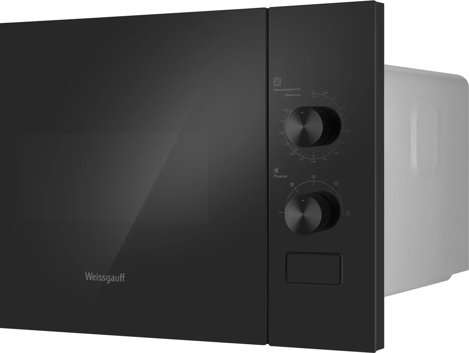 Микроволновая печь Weissgauff HMT-456 20л. 600Вт черный встраиваемая, 20 л - фото 8