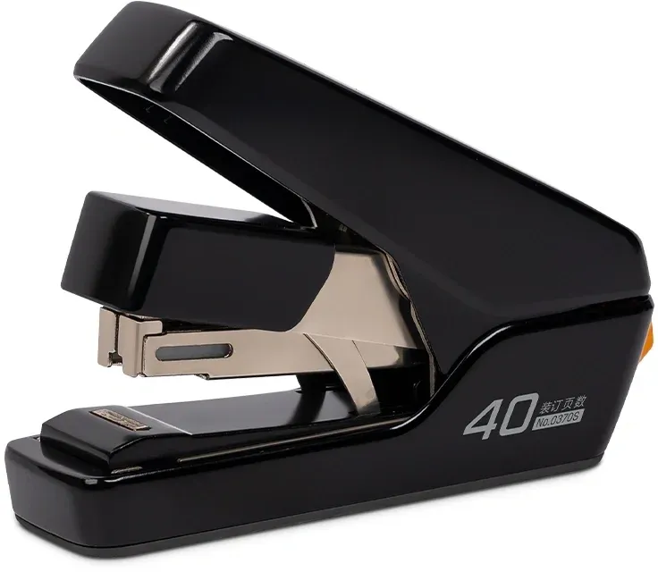 Степлер настольный Deli 0370SBLACK Exceed 24/6 26/6 40листов снижение усилия черный 100скоб коробка
