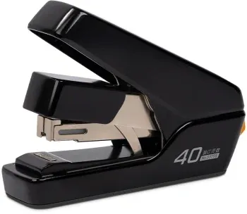 Степлер настольный Deli 0370SBLACK Exceed 24/6 26/6 40листов снижение усилия черный 100скоб коробка - фото 5