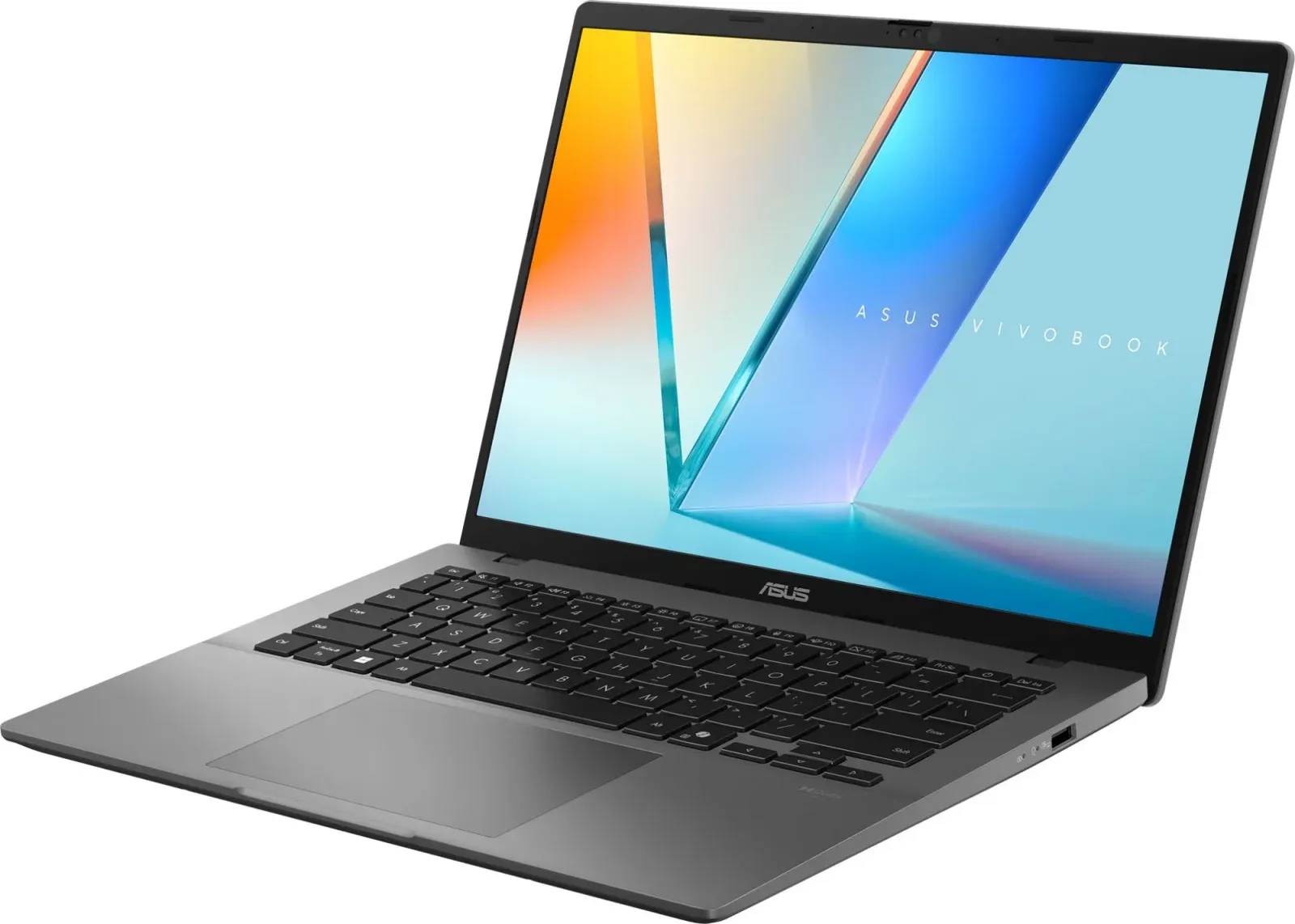 Ноутбук Asus VivoBook S14 S3407CA-LY097 Core Ultra 5 225H 16Gb SSD512Gb Intel Graphics 14 IPS WUXGA 1920x1200 без ОС grey WiFi BT Cam 90NB16J2-M00760 - фото 4
