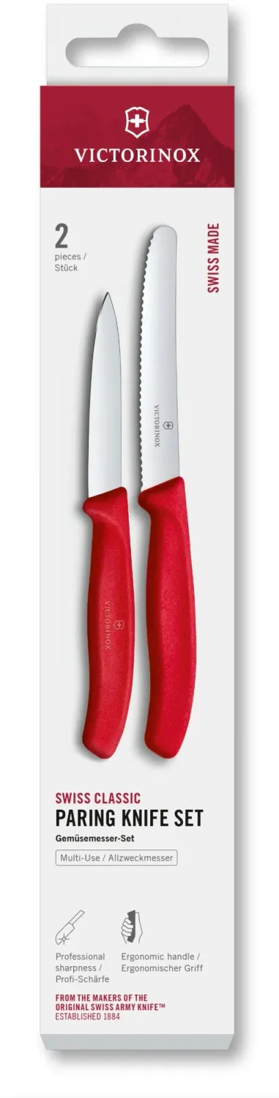 Ножи кухонные наборы VICTORINOX 6.7111.2C1 красный - фото 1