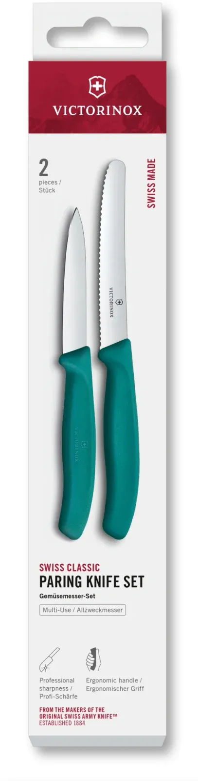 Ножи кухонные наборы VICTORINOX 6.7114.2C1 зеленый - фото 1