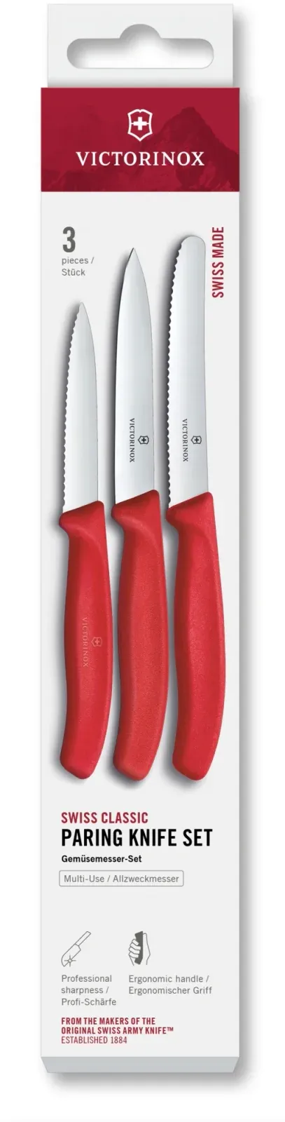 Ножи кухонные наборы VICTORINOX 6.7111.34C1 красный - фото 1