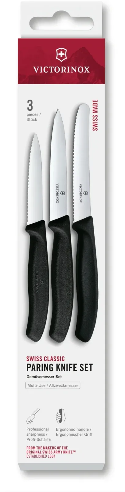 Ножи кухонные наборы VICTORINOX 6.7113.34 черный - фото 1