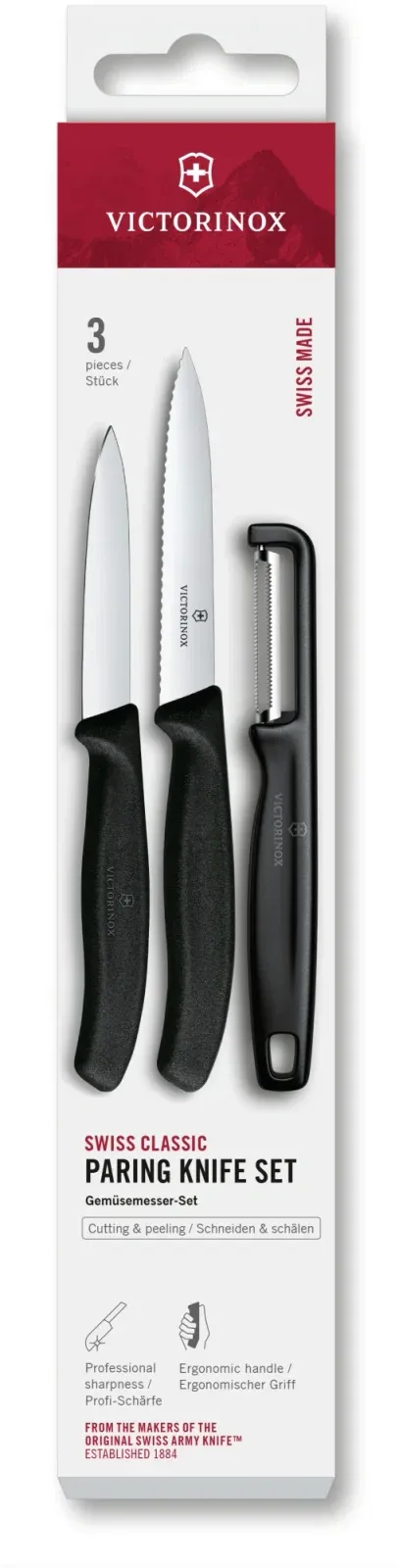 Ножи кухонные наборы VICTORINOX 6.7113.33 черный - фото 1