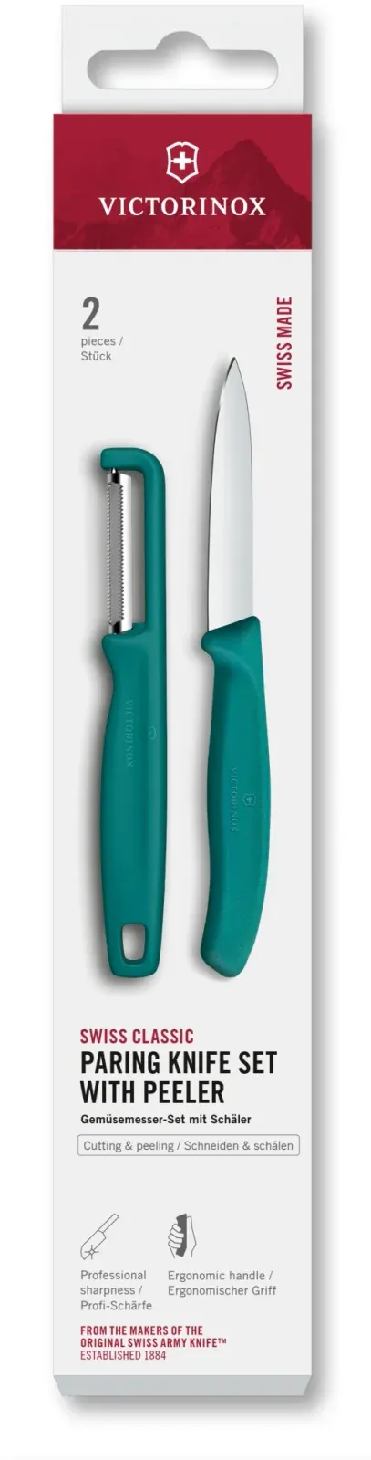 Ножи кухонные наборы VICTORINOX 6.7114.21C1 зеленый - фото 1