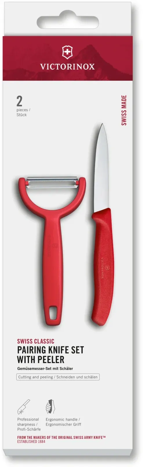 Ножи кухонные наборы VICTORINOX 6.7111.22C1 красный - фото 1