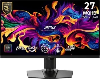Монитор MSI 26.5 MPG 271QR QD-OLED X50 черный QD OLED LED 16:9 HDMI матовая HAS Piv 1500000:1 300cd 178гр/178гр 2560x1440 500Hz DP WQ 8.4кг - фото 6