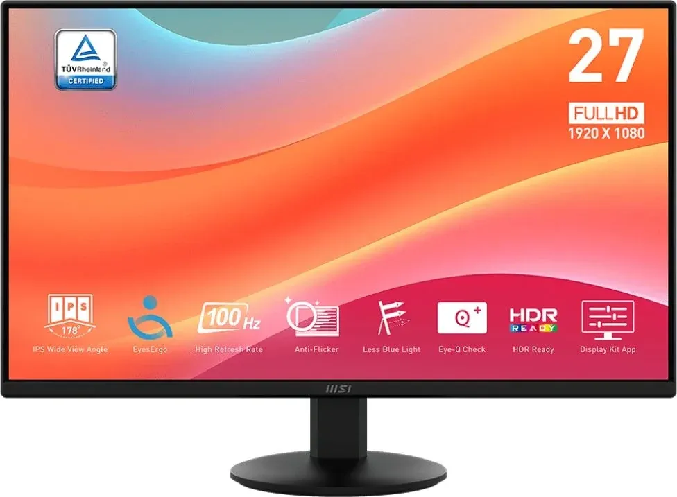 Монитор MSI 27 Pro MP272L черный IPS LED 16:9 HDMI матовая 250cd 178гр/178гр 1920x1080 100Hz FreeSync DP FHD 2.5кг - фото 5