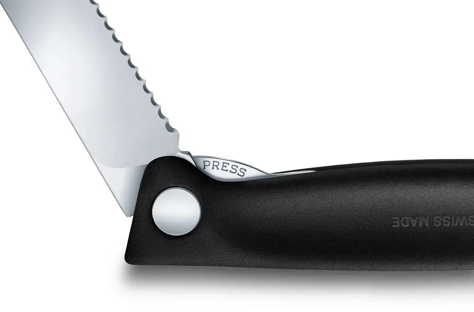 Нож кухонный Victorinox Swiss Classic 6.7833.F стальной столовый для овощей лезв.110мм серрейт. заточка черный карт.коробка - фото 8