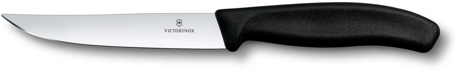 Нож кухонный Victorinox Swiss Classic 6.7903 стальной универсальный для стейка лезв.120мм прямая заточка черный - фото 1