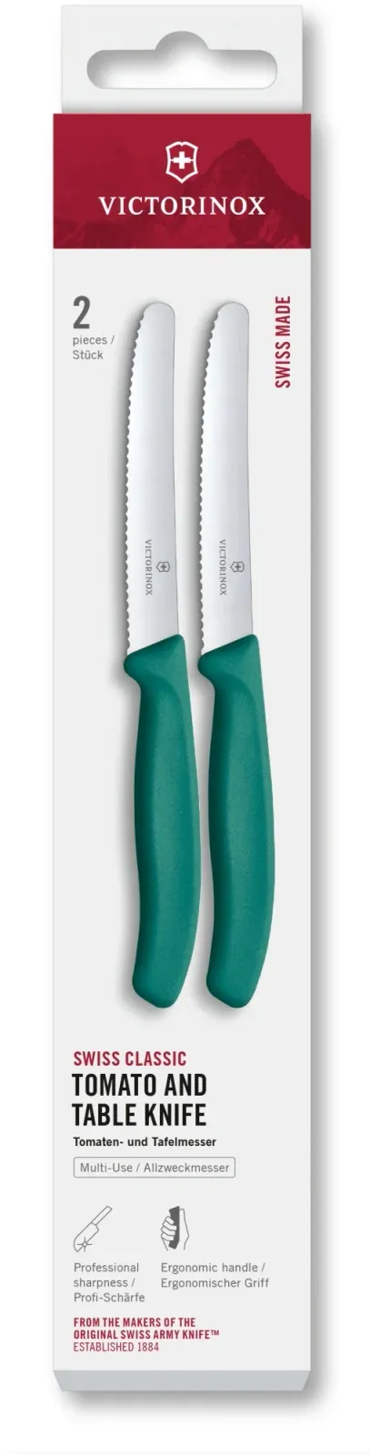 Ножи кухонные наборы VICTORINOX 6.7834.2C1 зеленый - фото 1