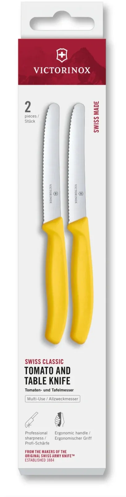 Ножи кухонные наборы VICTORINOX 6.7838.2C1 желтый - фото 1
