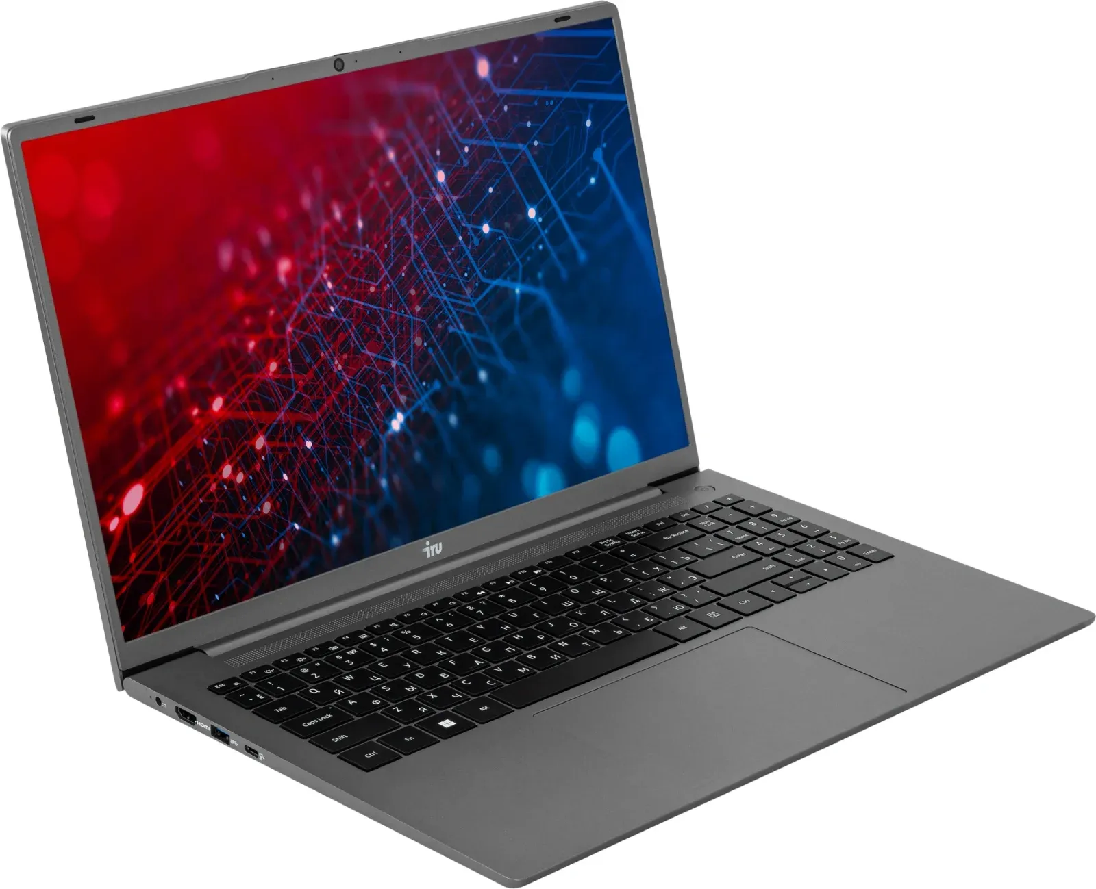 Ноутбук IRU Tactio 16ALB Core i3 1215U 16Gb SSD512Gb Intel UHD Graphics 16 IPS WUXGA 1920x1200 Windows 11 Pro grey WiFi BT Cam 4830mAh 2110203 - фото 7