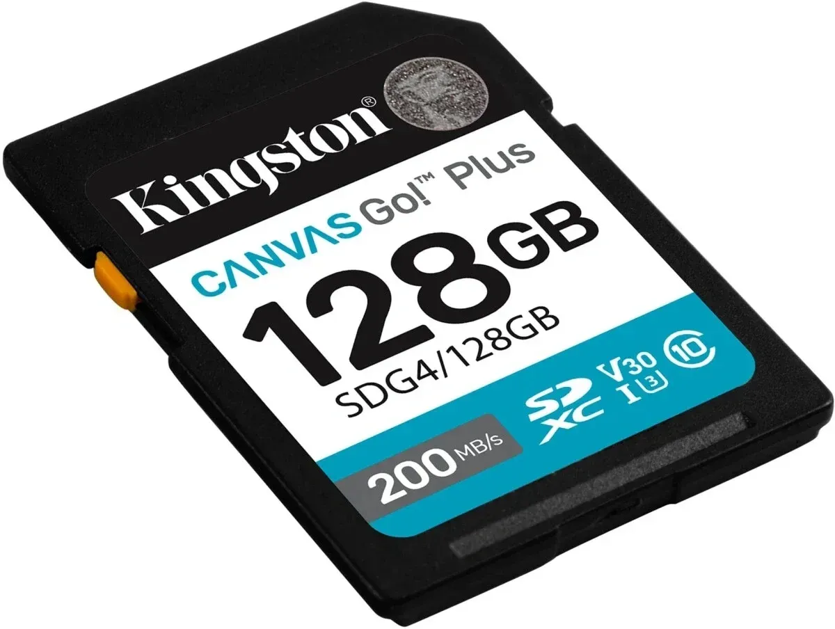 Флеш карта SDXC 128GB Kingston SDG4/128GB Canvas Go! Plus V30 w/o adapter - фото 1