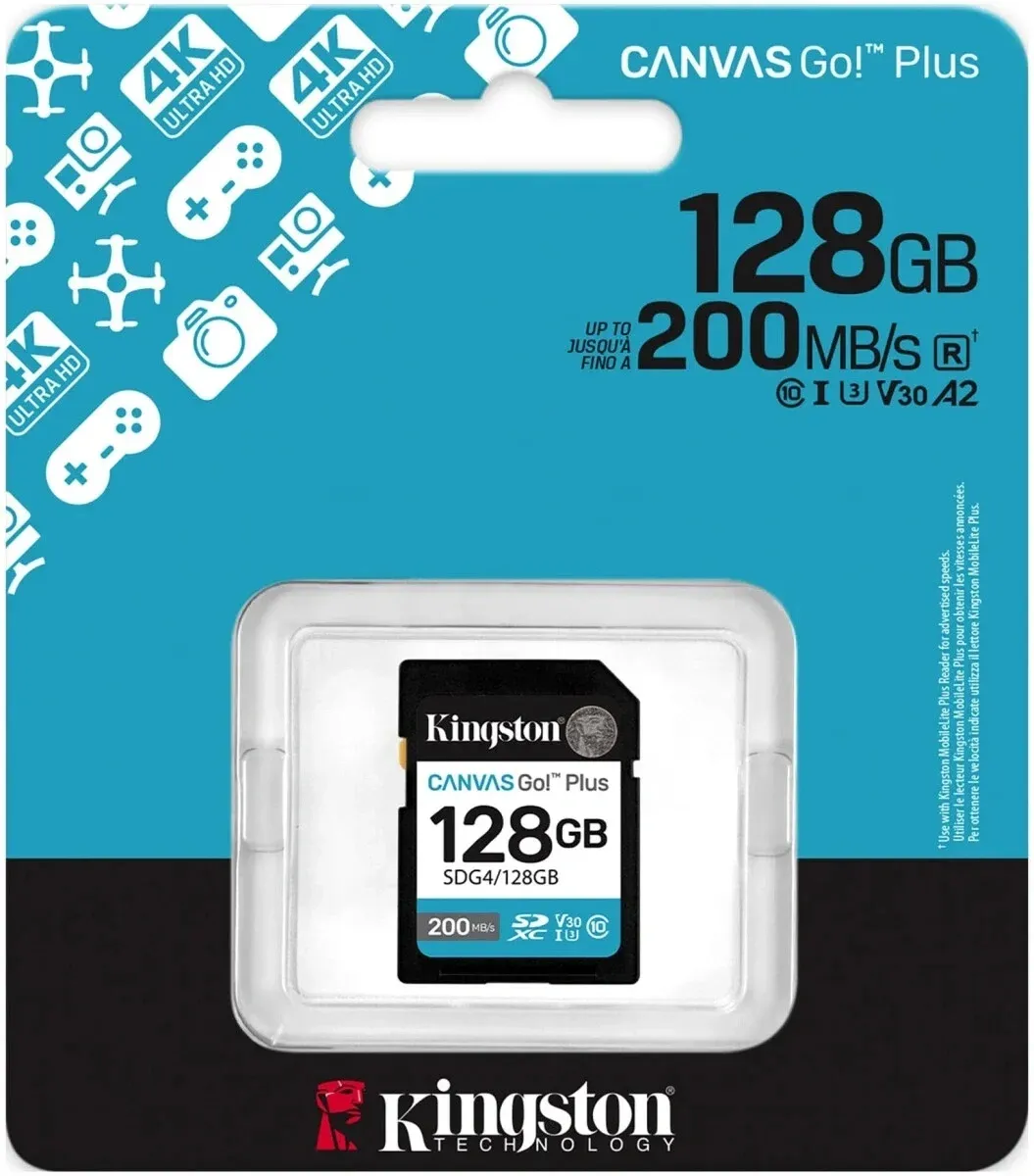 Флеш карта SDXC 128GB Kingston SDG4/128GB Canvas Go! Plus V30 w/o adapter - фото 3