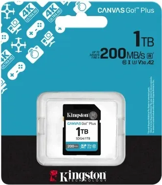 Флеш карта SDXC 1TB Kingston SDG4/1TB Canvas Go! Plus V30 w/o adapter - фото 7