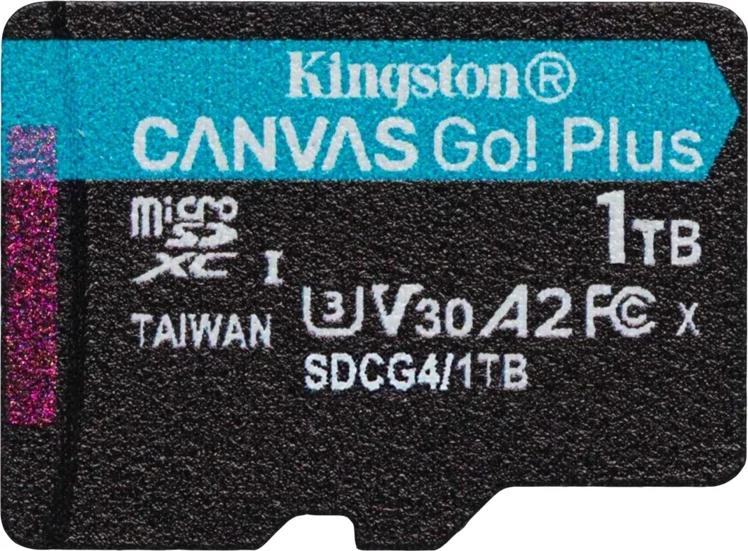 Флеш карта microSDXC 1TB Kingston SDCG4/1TB Canvas Go! Plus V10 A2 + adapter - фото 2
