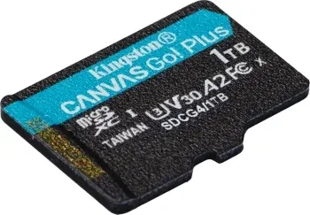 Флеш карта microSDXC 1TB Kingston SDCG4/1TB Canvas Go! Plus V10 A2 + adapter - фото 5