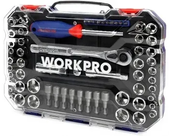 Набор инструментов Workpro WP202566 63 предмета жесткий кейс - фото 6
