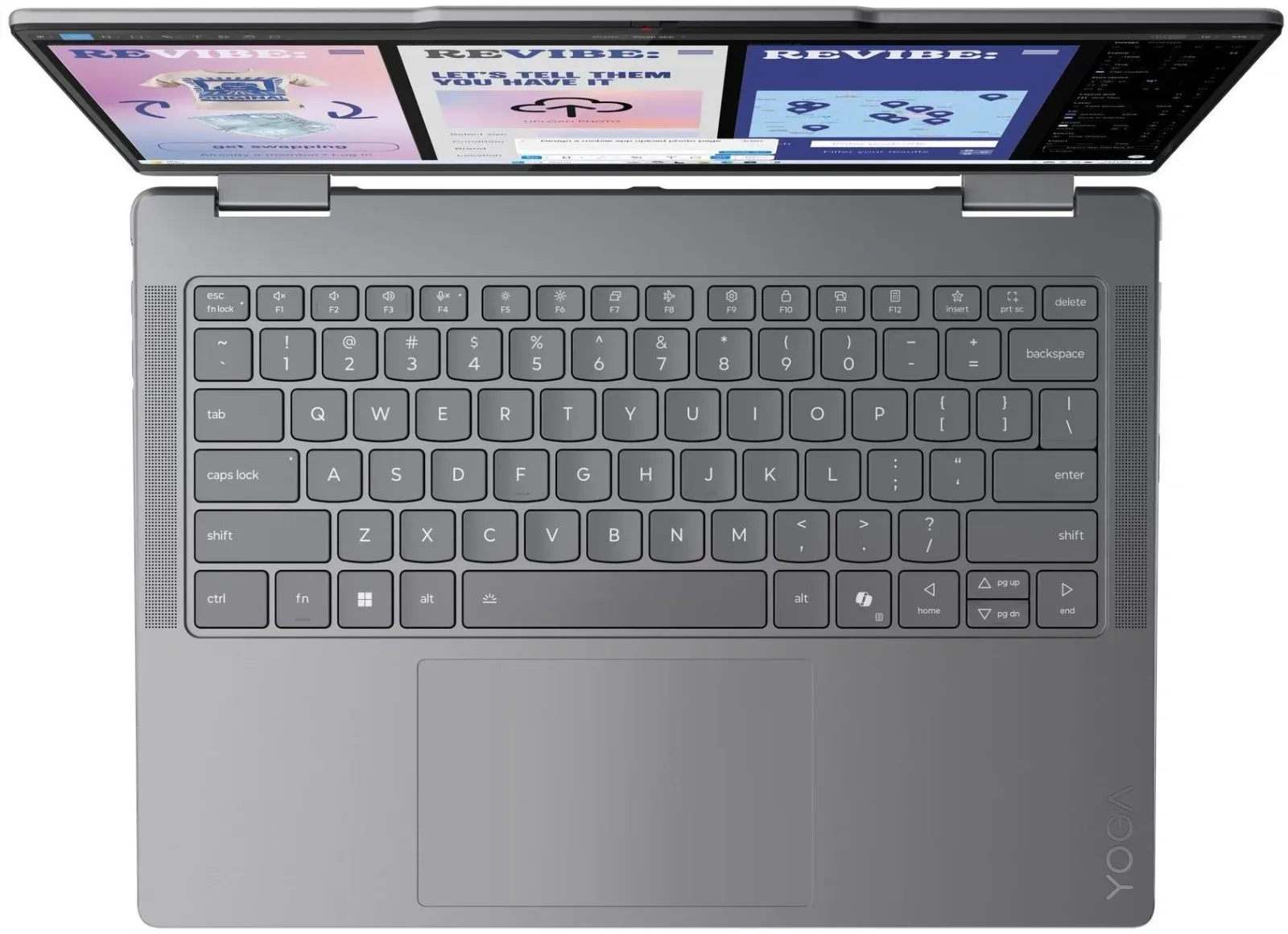 Ноутбук Lenovo Yoga 7 14ILL10 Core Ultra 7 256V 16Gb SSD512Gb Intel Arc 140V 14 OLED Touch WUXGA 1920x1200 без ОС grey WiFi BT Cam 83JQ007YRK - фото 3