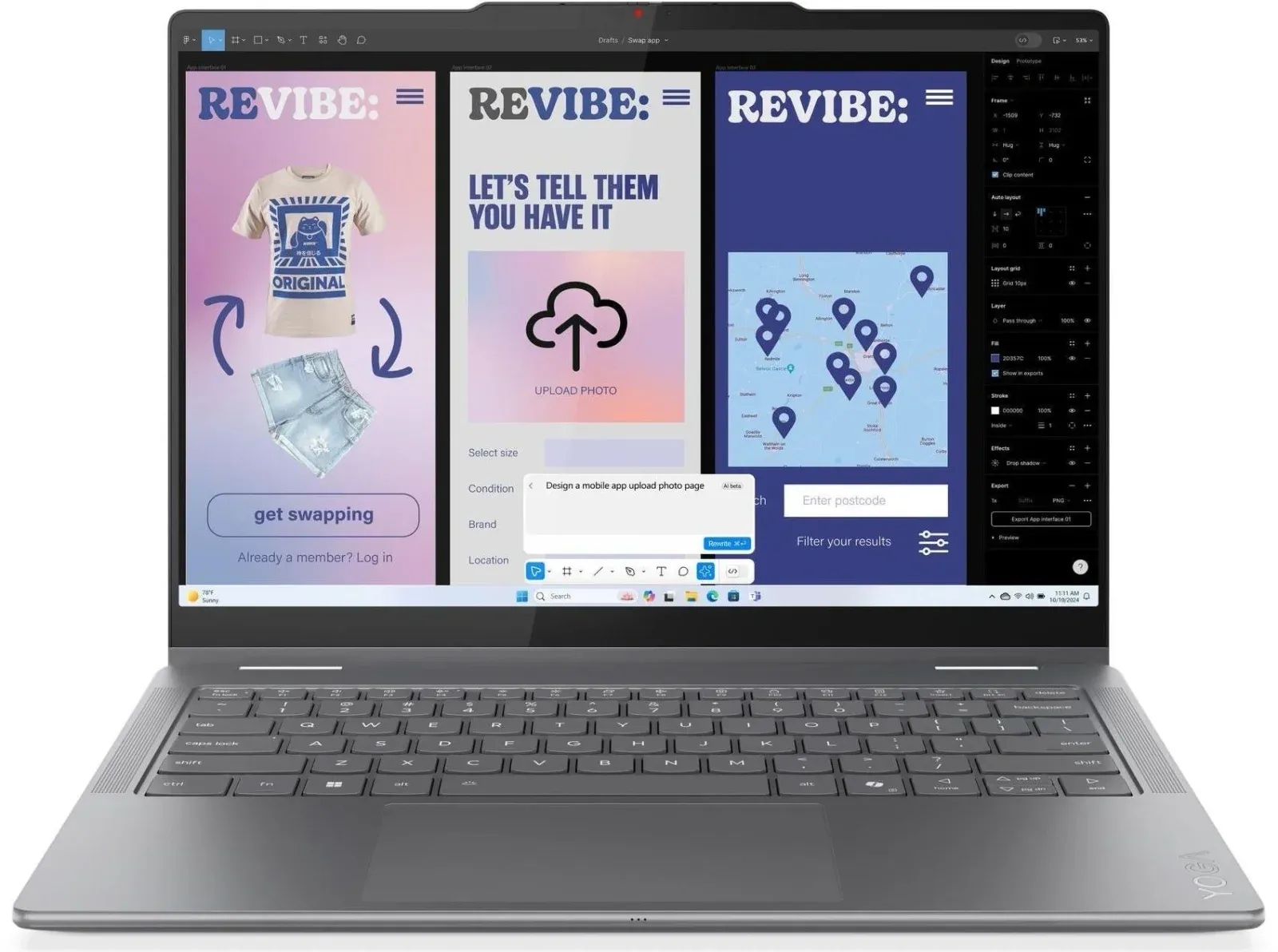 Ноутбук Lenovo Yoga 7 14ILL10 Core Ultra 7 256V 16Gb SSD1Tb Intel Arc 140V 14 OLED Touch WUXGA 1920x1200 без ОС grey WiFi BT Cam 83JQ003FRK - фото 1