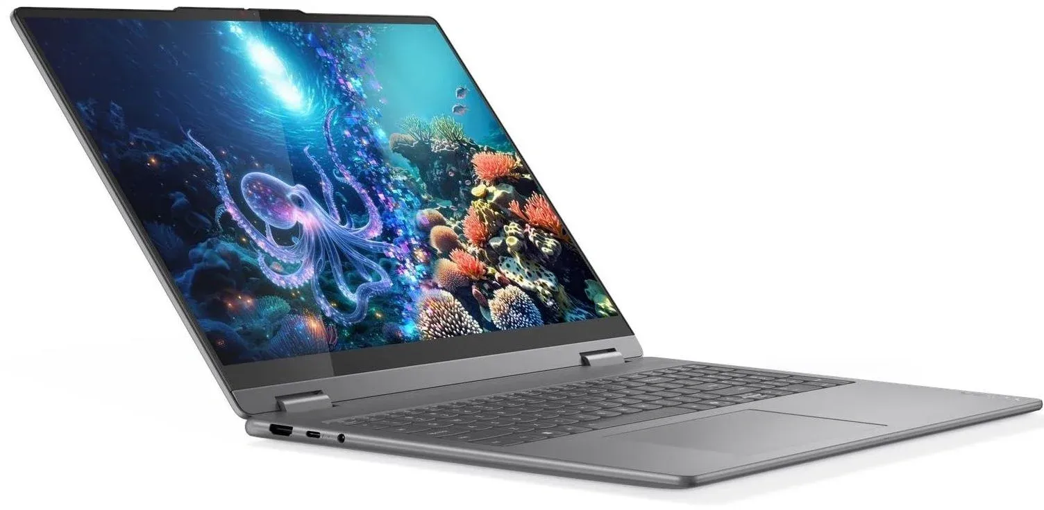 Ноутбук Lenovo Yoga 7 16ILL10 Core Ultra 7 256V 16Gb SSD1Tb Intel Arc 140V 16 OLED Touch 2.8K 2880x1800 без ОС grey WiFi BT Cam 83JT0028RK - фото 3