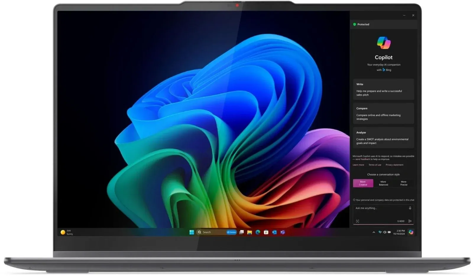 Ноутбук Lenovo Yoga 7 16ILL10 Core Ultra 7 256V 16Gb SSD1Tb Intel Arc 140V 16 OLED Touch 2.8K 2880x1800 без ОС grey WiFi BT Cam 83JT0028RK - фото 8