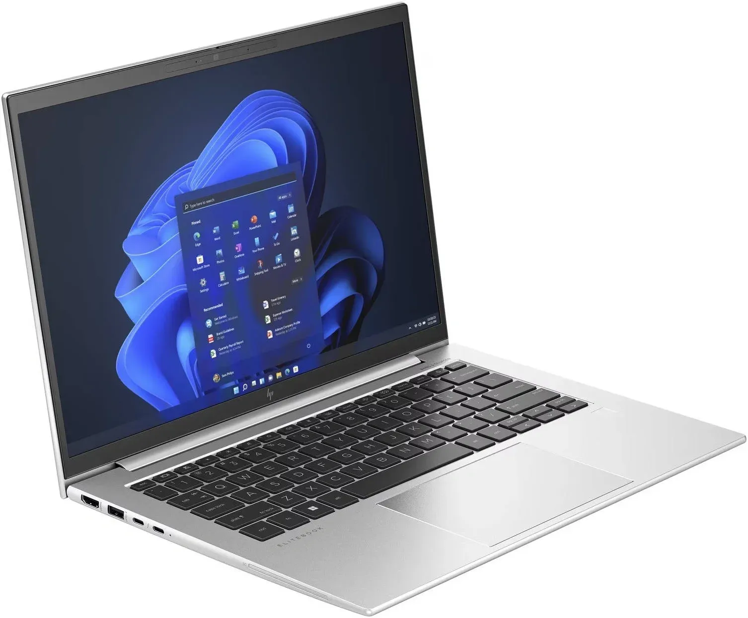 Ноутбук HP EliteBook 1040 G10 Core i7 1355U 16Gb SSD512Gb Intel Iris Xe graphics 14 IPS WUXGA 1920x1200 Windows 11 Pro 64 silver WiFi BT Cam 926X0ES - фото 3