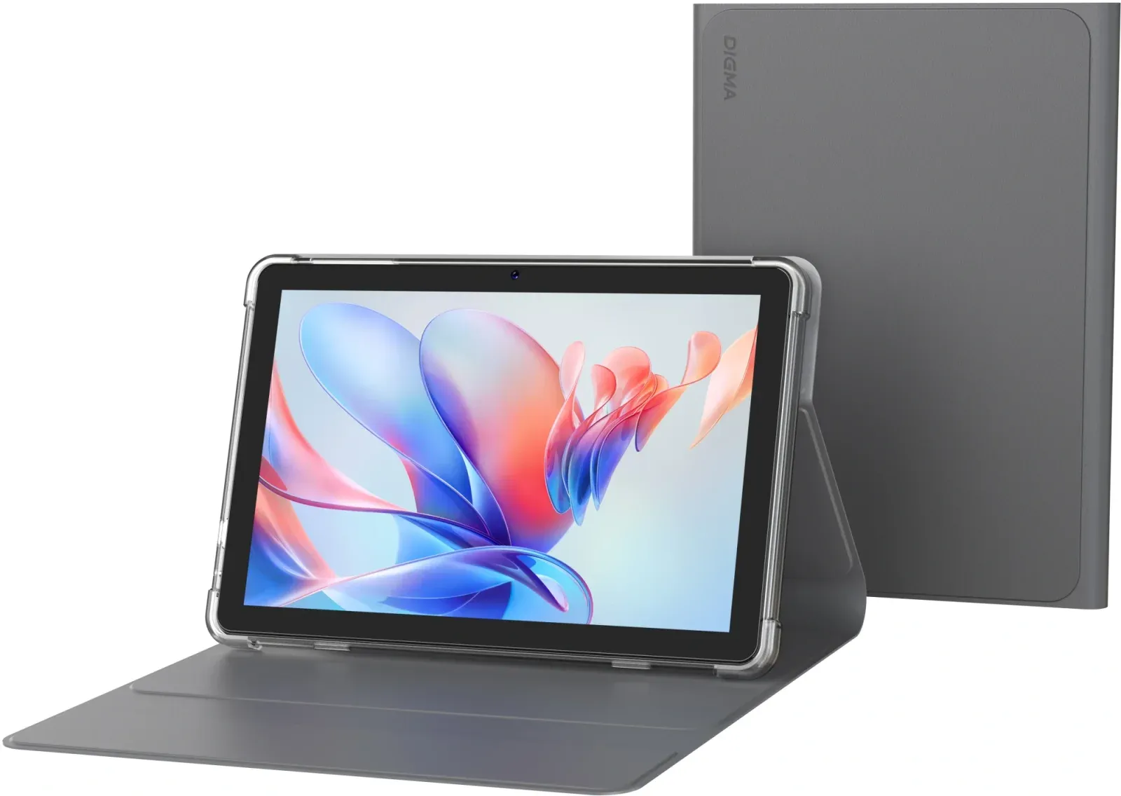 Планшет Digma K10 PLUS T615 1.6 8C RAM4Gb ROM64Gb 10.1 IPS 1280x800 4G Android 15 серый 5Mpix 2Mpix BT WiFi microSD 256Gb 5000mAh 225hrs - фото 4