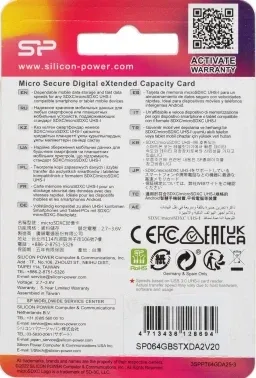 Флеш карта microSDXC 64GB Silicon Power SP064GBSTXDA2V20 Superior w/o adapter - фото 6