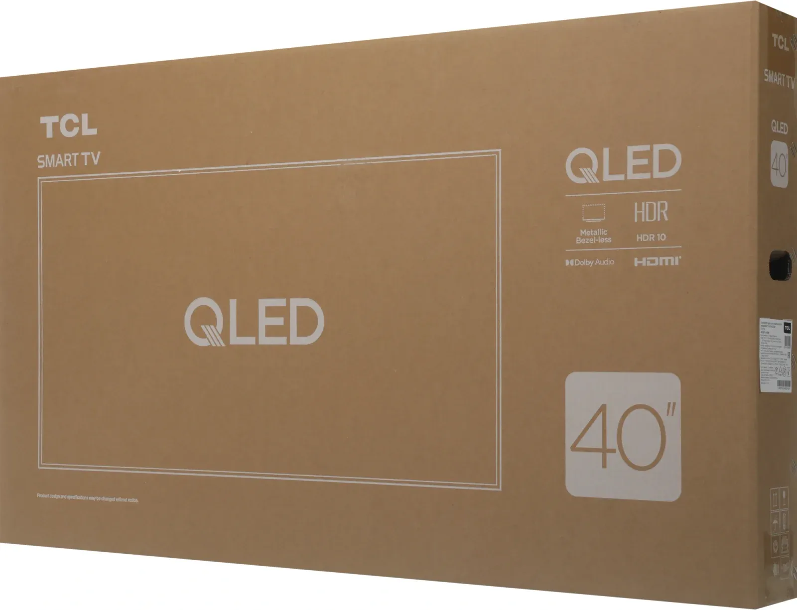 Телевизор QLED TCL 40 40S5K черный FULL HD 60Hz DVB-T DVB-T2 DVB-C DVB-S DVB-S2 USB WiFi Smart TV RUS - фото 4