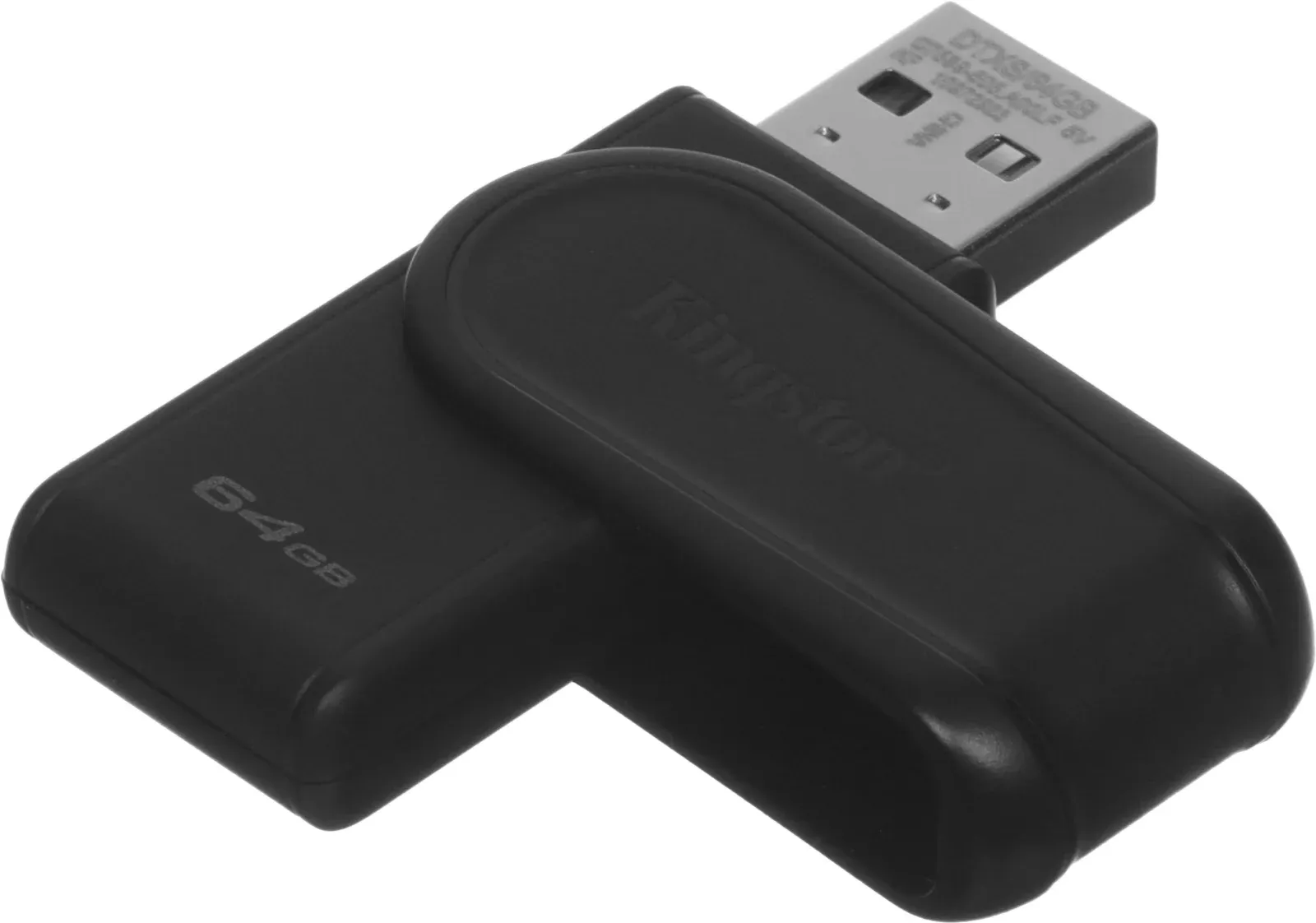 Флеш Диск Kingston 64GB DataTraveler Exodia S DTXS/64GB USB3.0 черный, 64 ГБ - фото 3