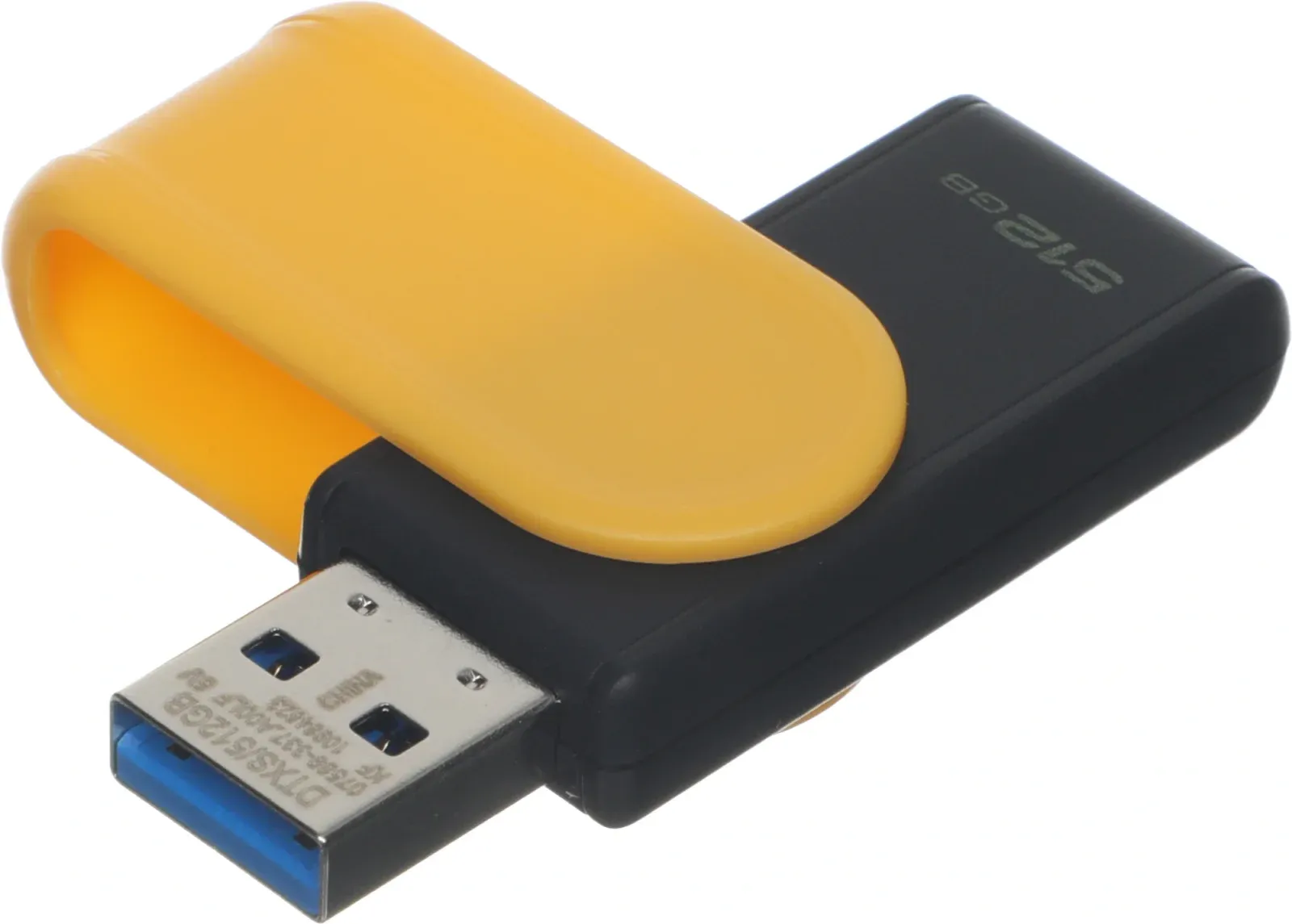 Флеш Диск Kingston 512GB DataTraveler Exodia S DTXS/512GB USB3.0 желтый/черный, 512 ГБ - фото 4