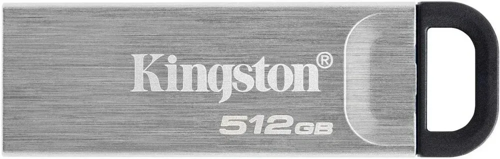 Флеш Диск Kingston 512GB DataTraveler Kyson DTKN/512GB USB3.0 серебристый/черный, 512 ГБ - фото 2