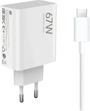 Сетевое зар./устр. Xiaomi BHR9465EU 67W 6A PD USB Type-C универсальное белый - фото 3
