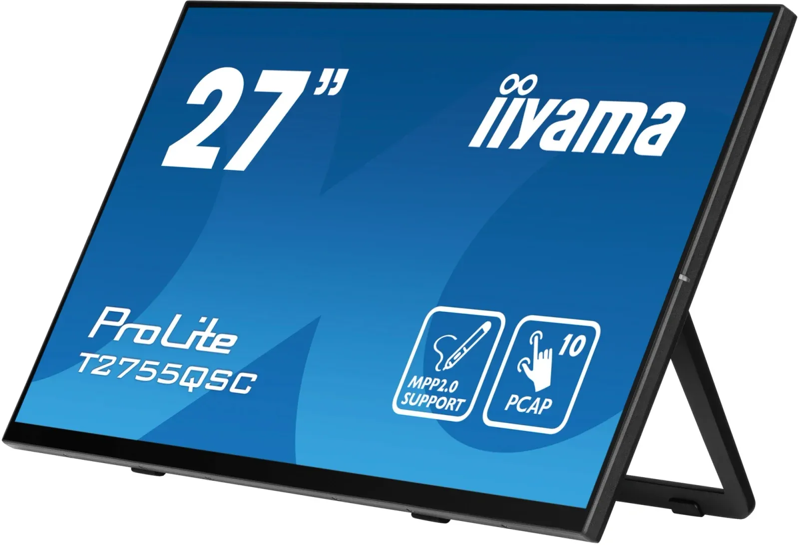 Монитор Iiyama 27 ProLite T2755QSC-B1 черный IPS LED 16:9 HDMI M/M глянцевая 400cd 178гр/178гр 2560x1440 75Hz DP WQ HD 2K 1440p USB Touch 5.8кг - фото 6