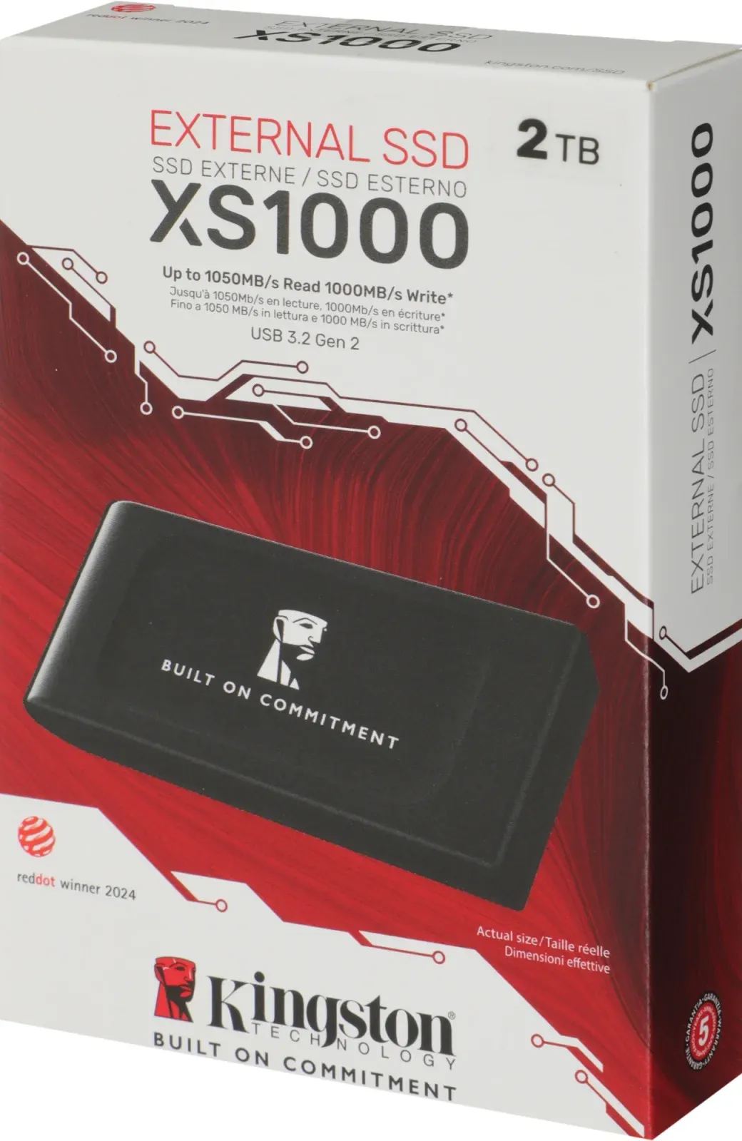 Накопитель SSD Kingston USB3.2 Gen2 2TB SXS1000/2000GA XS1000 черный - фото 6